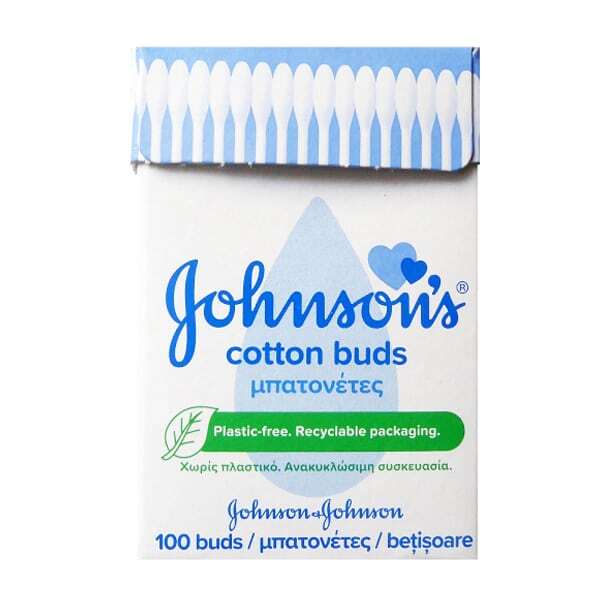 Johnson και Johnson Baby Cotton Buds 100τμχ - Μπατονέτες Βαμβακιού
