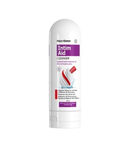 Frezyderm Intim Aid Cleanser pH5.0 200ml- Εξειδικευμένο Καθαριστικό Της Ευαίσθητης Περιοχής