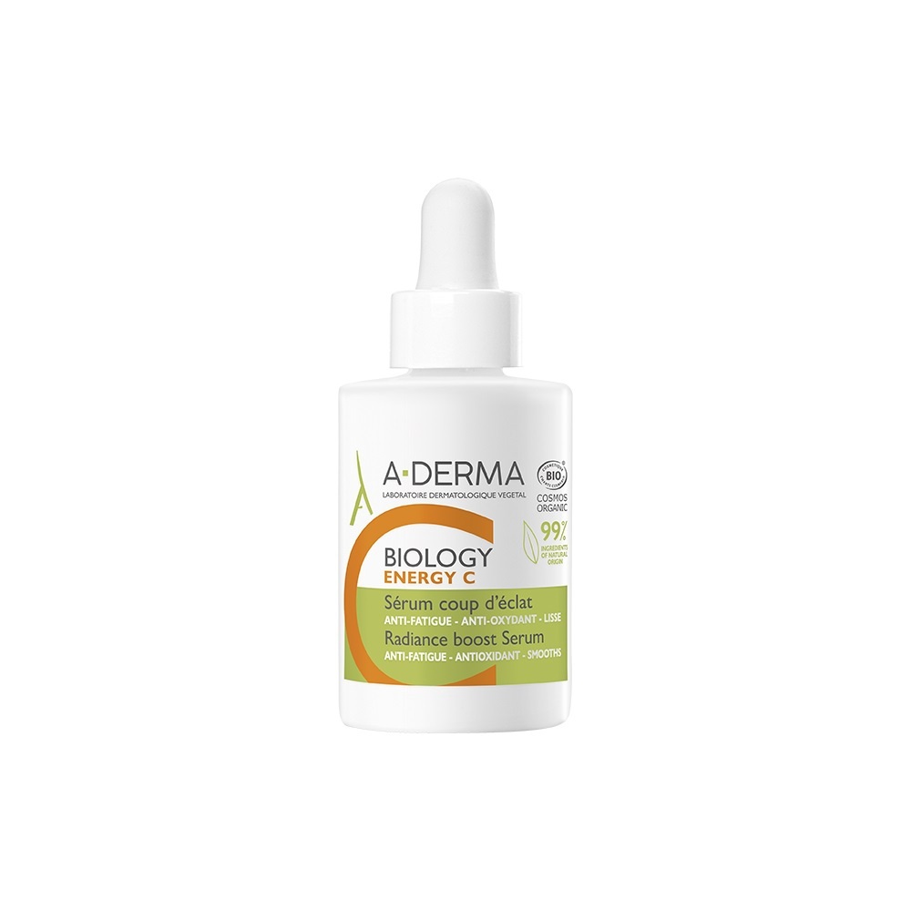 A-Derma Biology Energy C Radiance Boost Serum 30ml - Ορός Προσώπου Ενίσχυσης Λάμψης