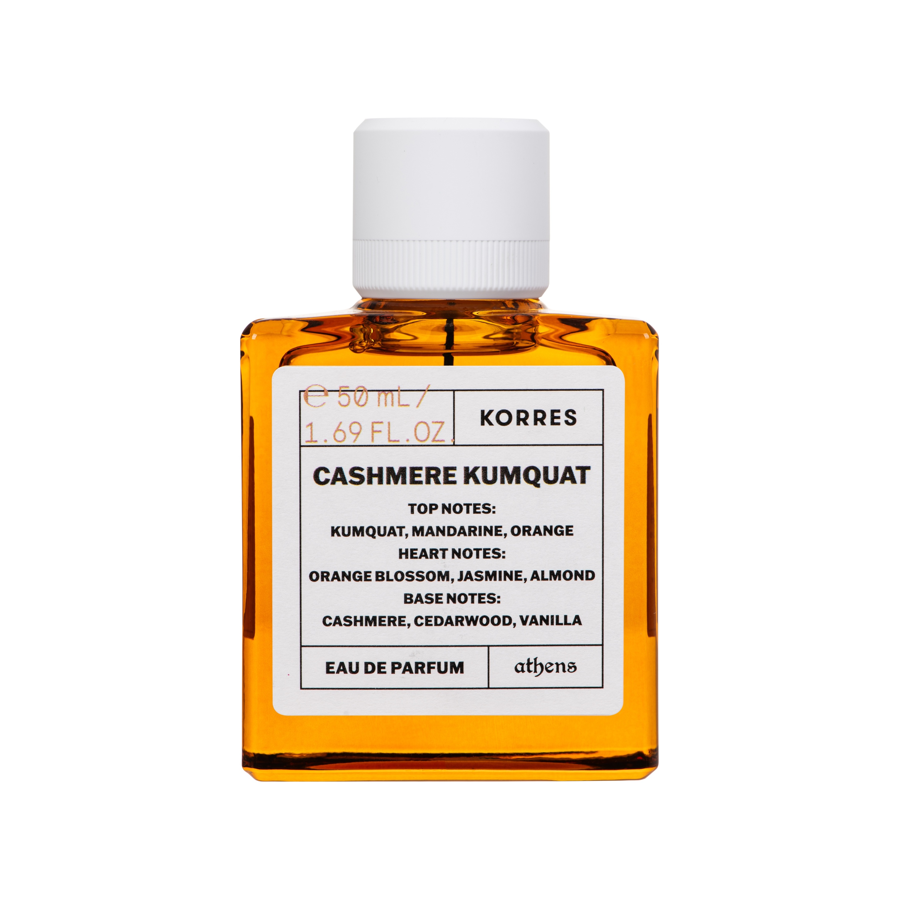 Korres Cashmere Kumquat Eau De Parfum 50ml - Άρωμα Mε Νότες Από Κουμκουάτ. Μανταρίνι και Πορτοκάλι