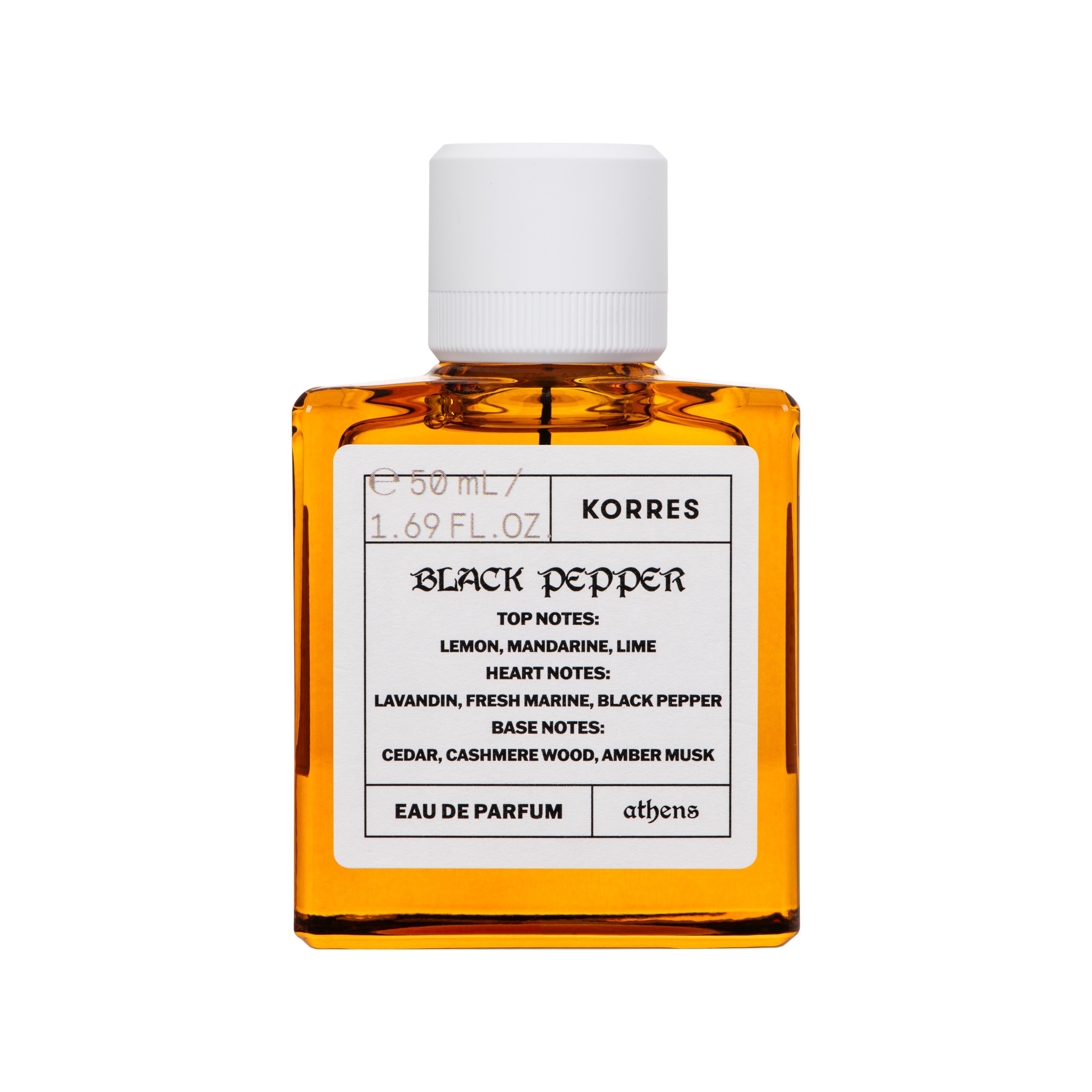 Korres Black Pepper Eau De Parfum 50ml - Άρωμα Με Νότες Μαύρου Πιπεριού