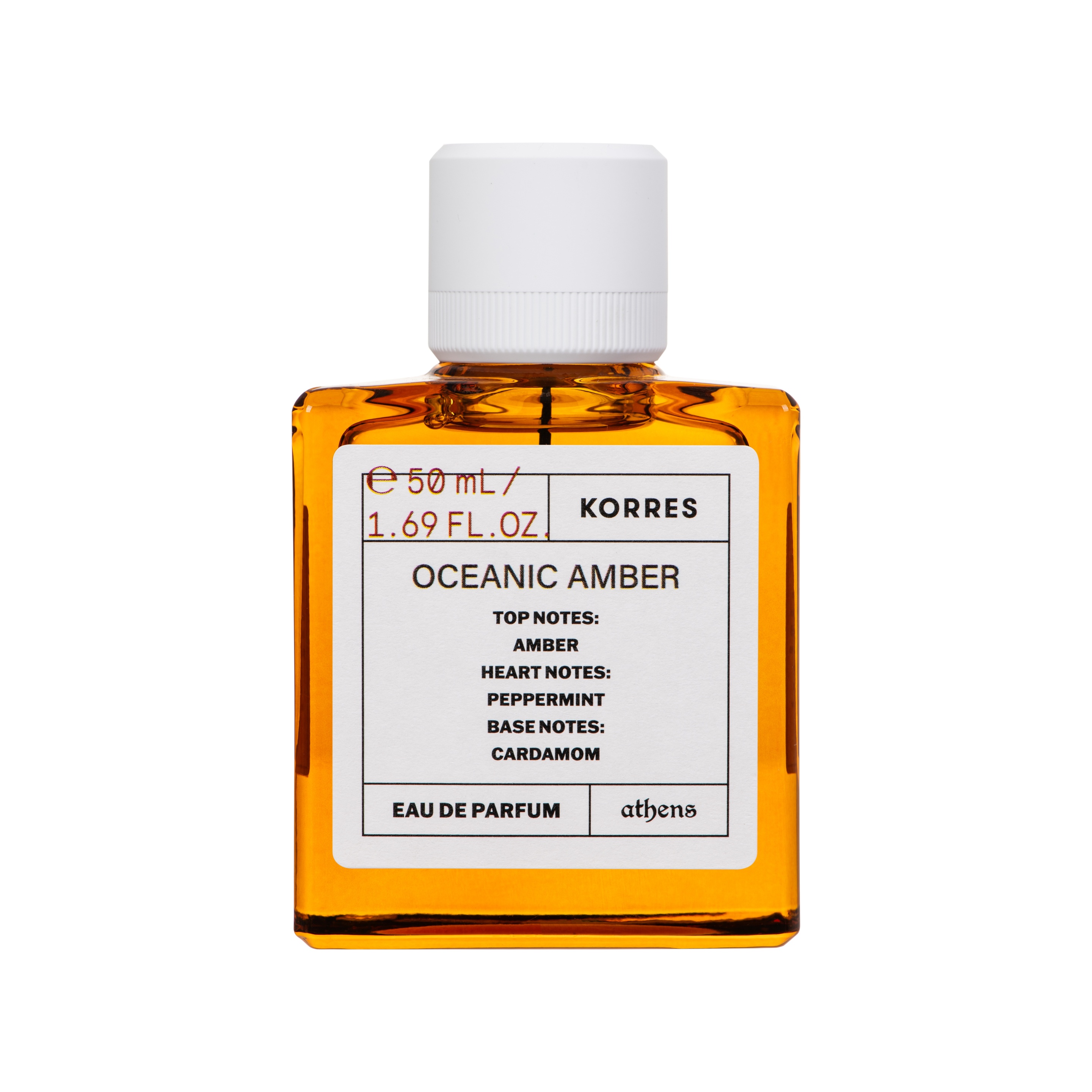 Korres Oceanic Amber Eau de Parfum 50ml - Άρωμα Με Νότες Κάρδαμο. Κεχριμπάρι και Μέντα