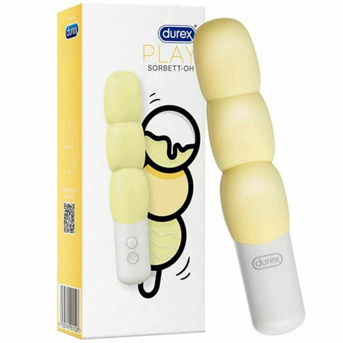 Durex Play Sorbett-Oh Yellow Vibrator 1τμχ - Δονητής Σιλικόνης Με 8 Διαφορετικές Δονήσεις -