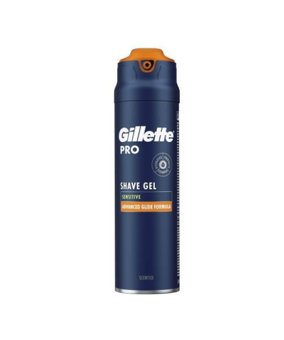 Gillette Pro Shave Gel Sensitive Scented 200ml - Τζελ Ξυρίσματος Με Άρωμα Για Ευαίσθητο Δέρμα