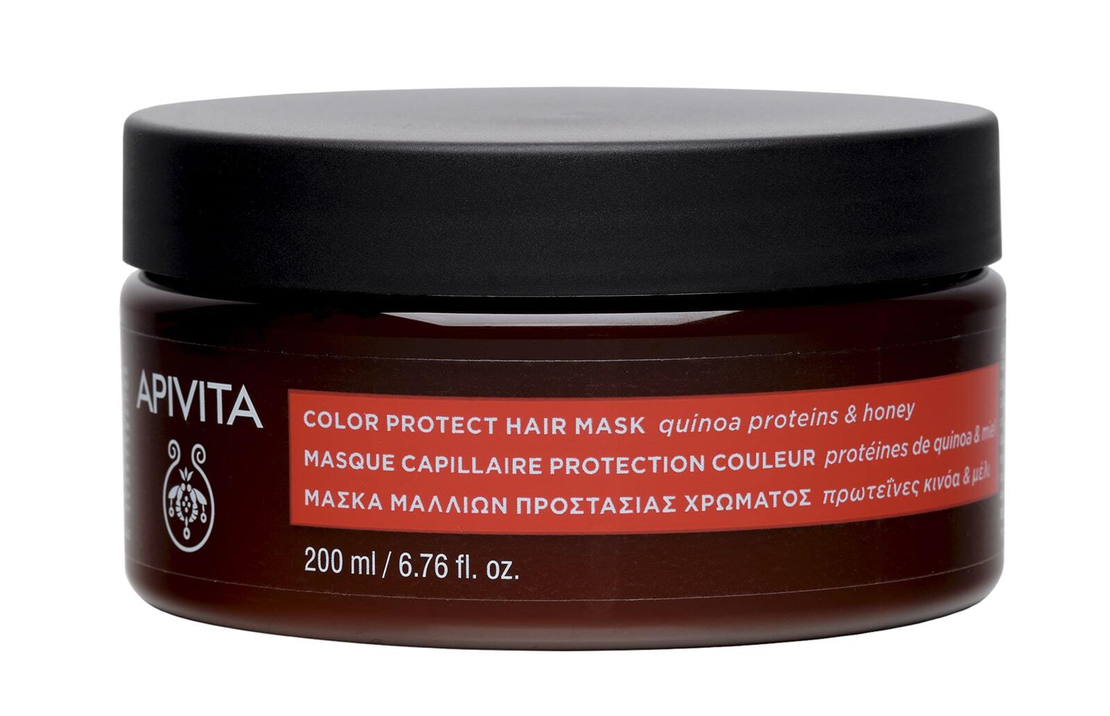 Apivita Color Protect Hair Mask Quinoa Proteins και Honey 200ml - Μαλλιών Προστασίας Χρώματος Με Πρωτεΐνες Κινόα και Μέλι