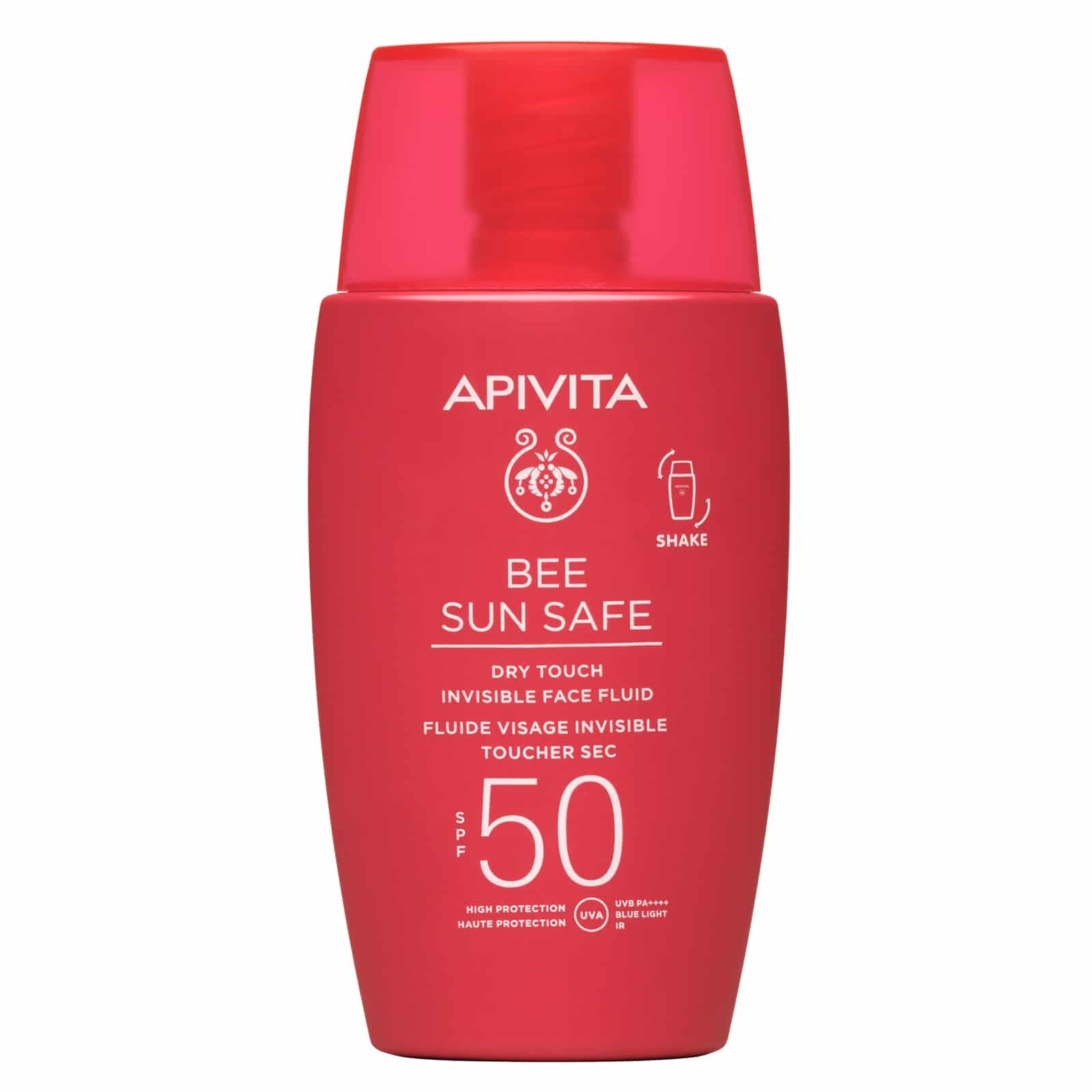 Apivita Bee Sun Safe Dry Touch Invisible Face Fluid SPF50 50ml - Λεπτόρρευστη Αντηλιακή Κρέμα Προσώπου