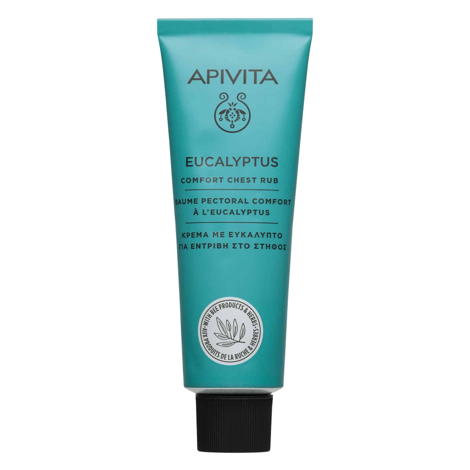 Apivita Eucalyptus Comfort Chest Rub 50ml - Κρέμα Με Ευκάπλυπτο Για Εντριβή Στο Στήθος