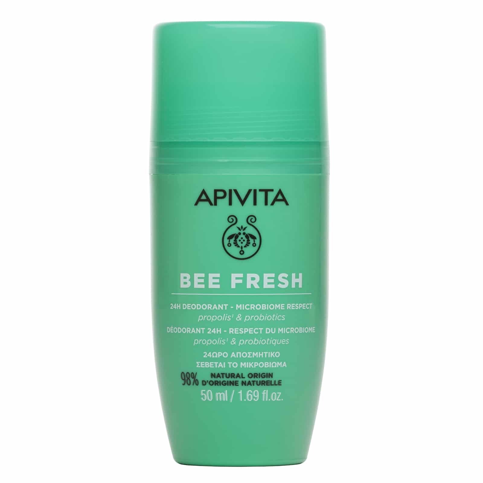 Apivita Bee Fresh 24H Deodorant Propolis και Probiotics 50ml - Αποσμητικό Σώματος 24ωρης Δράσης Με Πρόπολη και Προβιοτικά