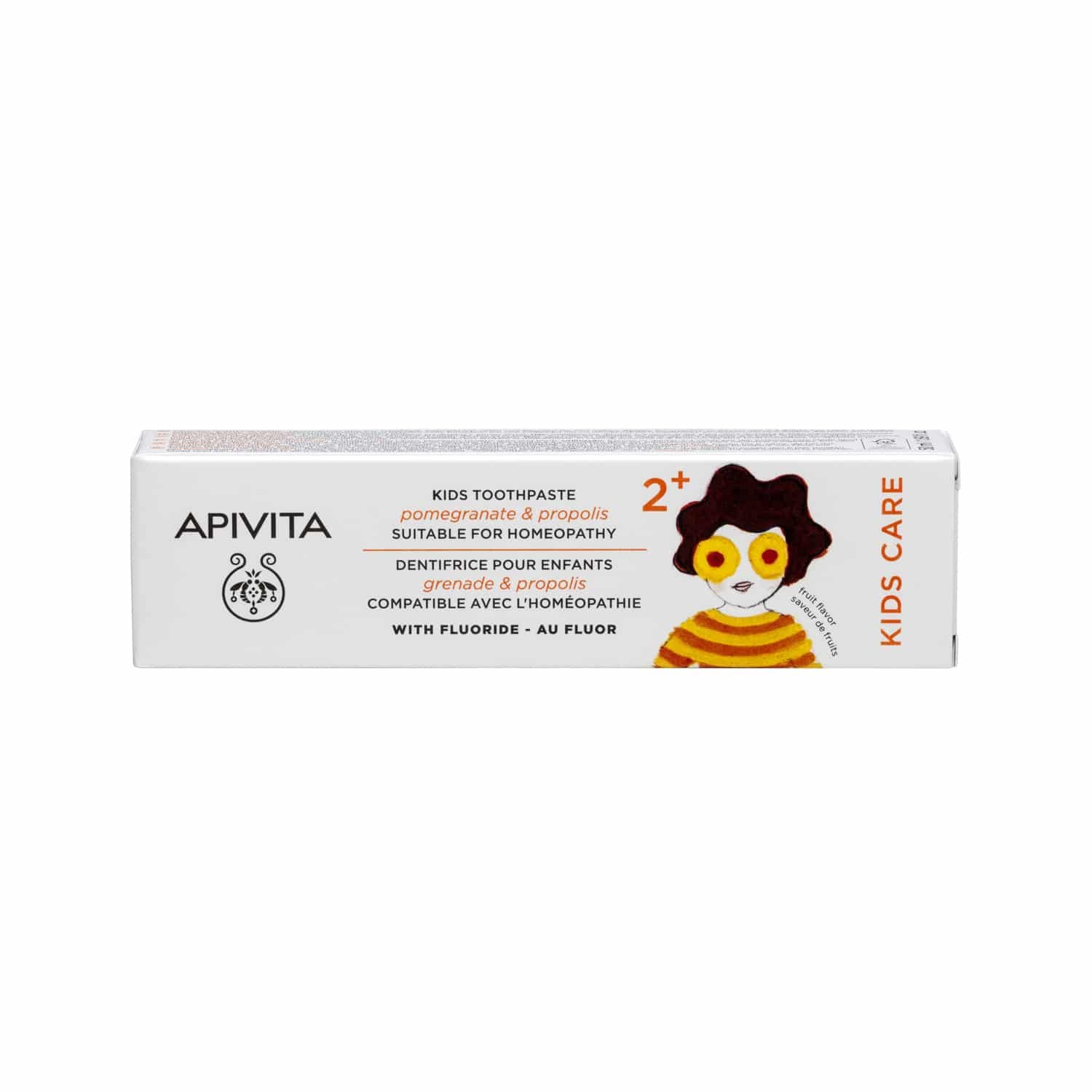 Apivita Kids 2+ Toothpaste 50ml - Παιδική Οδοντόκρεμα Με Ρόδι και Πρόπολη