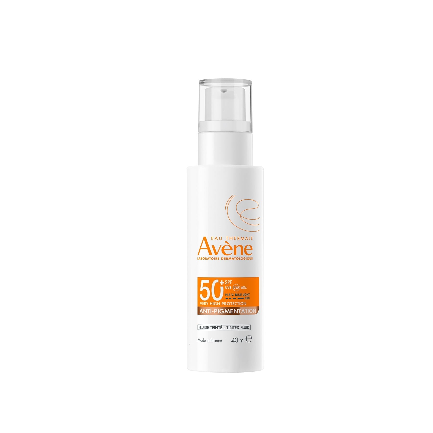 Avene Fluide Anti-Pigmentation SPF50+ 40ml - Αντηλιακή Προστασία Προσώπου Με Χρώμα και Λεπτόρρευστη Υφή Για Πρόληψη Κηλίδων