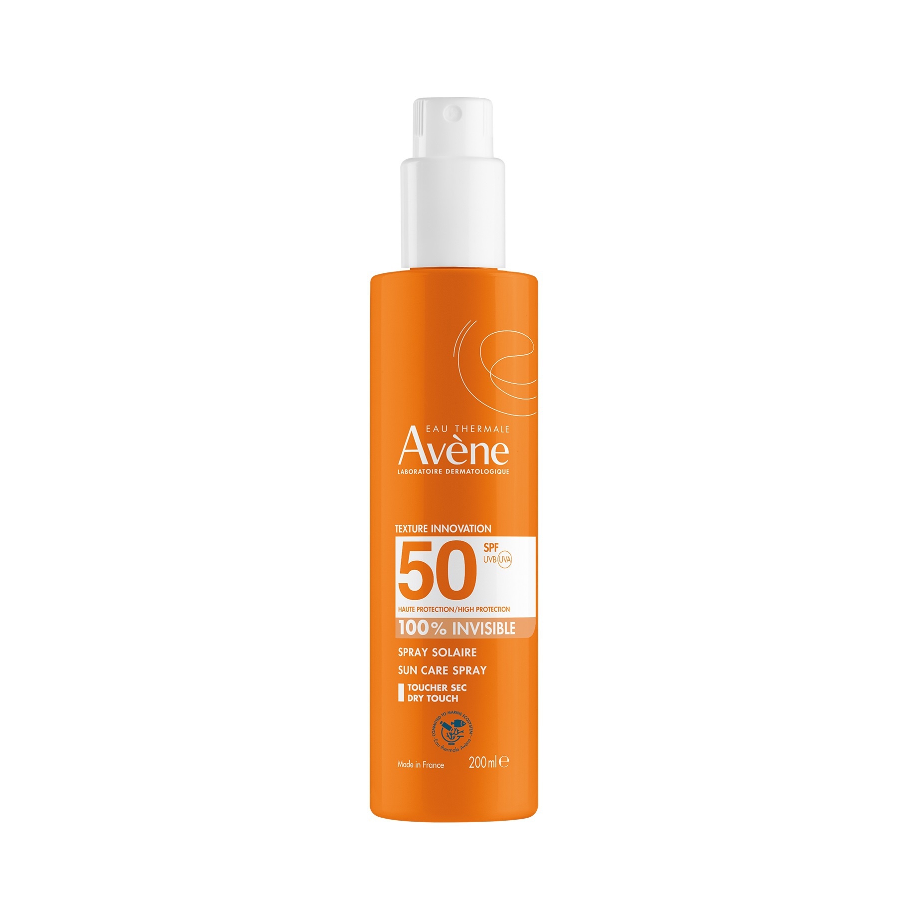 Avene Invisible Spray Solaire SPF50 200ml - Αντηλιακό Σπρέι Υψηλής Προστασίας Mε Αόρατο Τελείωμα