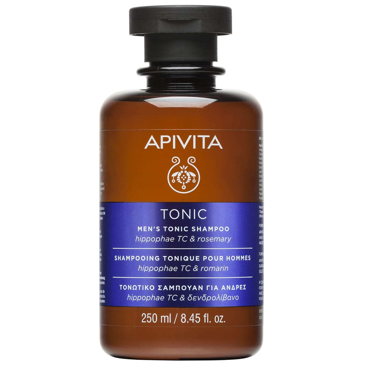 Apivita Mens Tonic Shampoo With Hippophae TC και Roremary 250ml - Σαμπουάν Κατά Της Τριχόπτωσης Με Hippophae και Δενδρολίβανο
