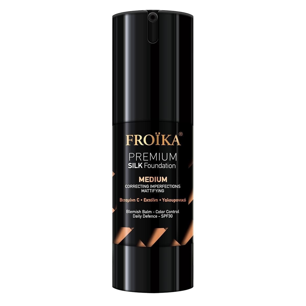 Froika Premium Silk Foundation SPF30 Medium 30ml - Makeup Για Ματ Αποτέλεσμα Με Αντιγηραντική Δράση και Δείκτη Προστασίας