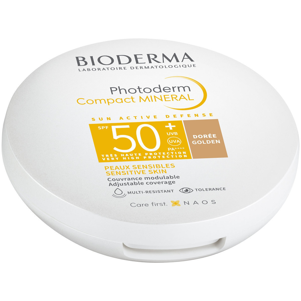 Bioderma Photoderm Compact Mineral Doree Golden SPF50 10gr - Αδιάβροχη Αντηλιακή Πούδρα Προσώπου Mε Χρώμα