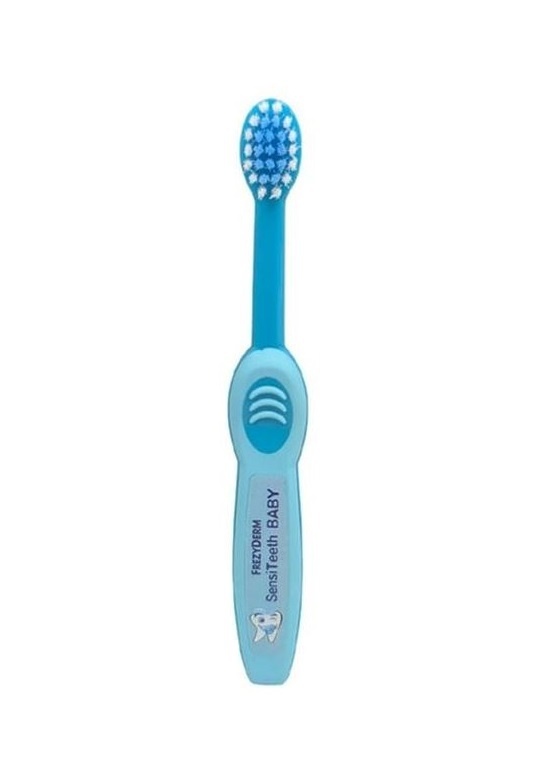 Frezyderm SensiTeeth Toothbrush Soft 6-36m 1τμχ - Μαλακή Οδοντόβουρτσα Για Μωρά 6-36 Μηνών Γαλάζιο