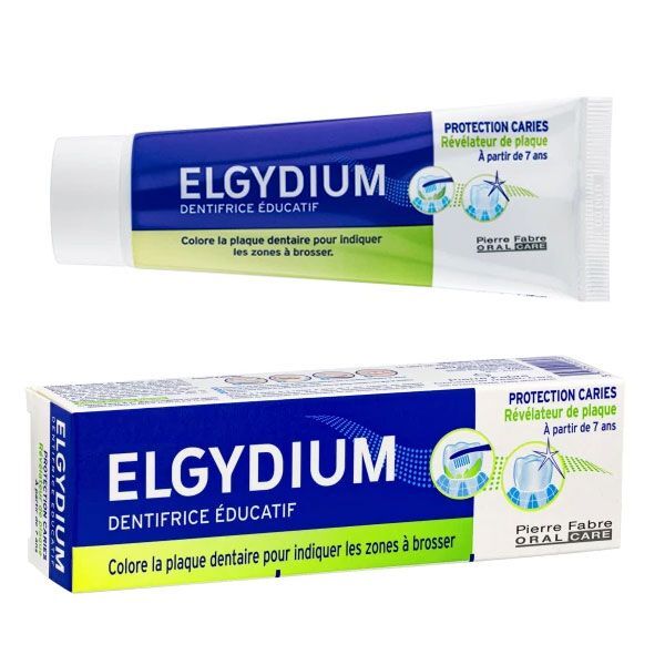 Elgydium Teaching Toothpaste 50ml - Εκπαιδευτική Οδοντόκρεμα Που Χρωματίζει Την Οδοντική Πλάκα