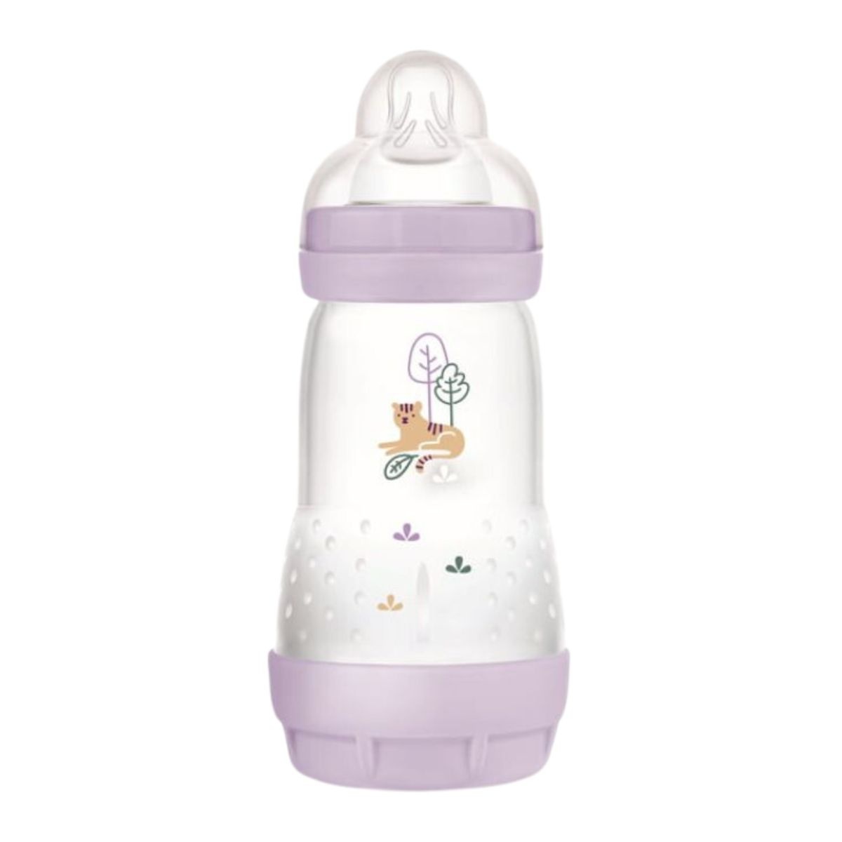 Mam Easy Start Anti-Colic 2m+ 260ml - Πλαστικό Μπιμπερό Κατά Των Κολικών Με Θηλή Σιλικόνης Για 2+ Μηνών Λιλά
