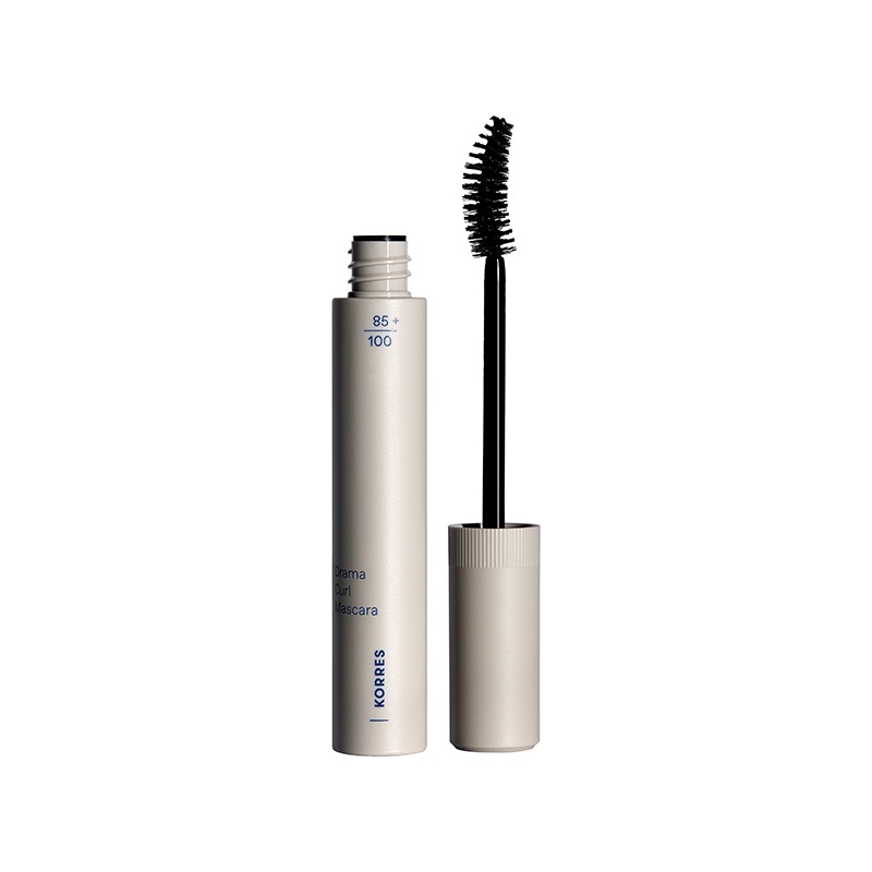 Korres Drama Curl Mascara 01 Black 13ml - Μάσκαρα Με Καμπυλωτό Βουρτσάκι Για Άμεσο Lash-Lift