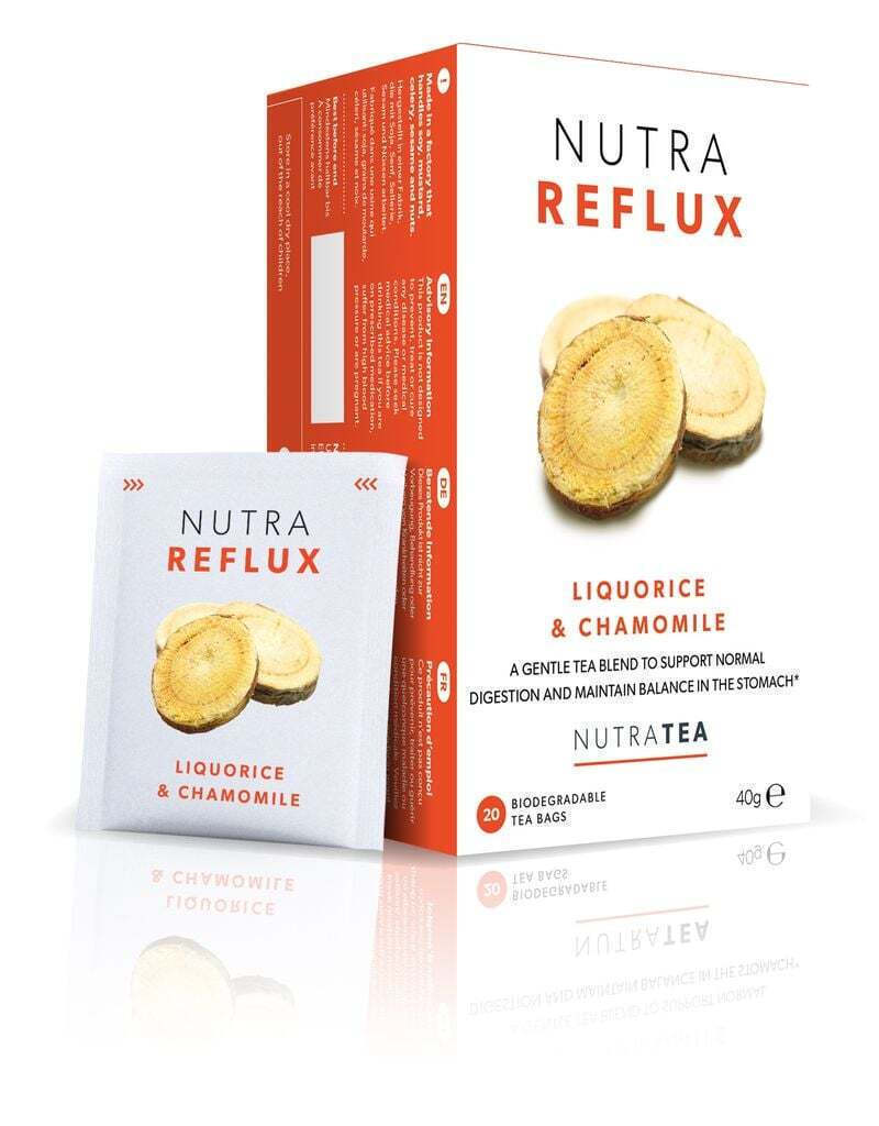 Nutra Tea Reflux Liquorice και Chamomile 20 Φακελίσκοι - Θεραπευτικό Αφέψημα Για Το Στομάχι