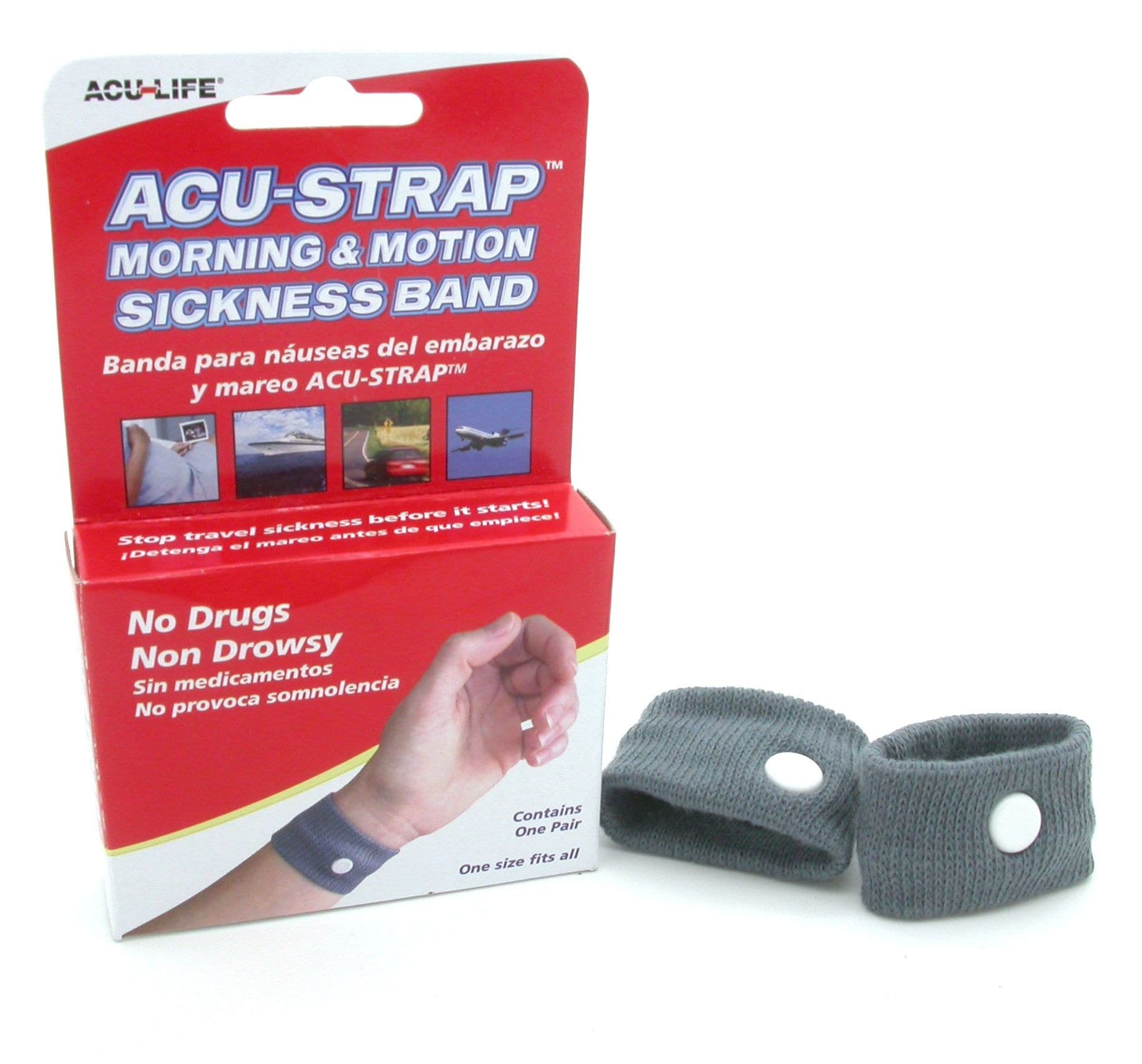 Acu-Life Motion Sickness Relief Band 2τμχ - Βραχιόλια Για Την Αντιμετώπιση Των Συμπτωμάτων Της Ναυτίας
