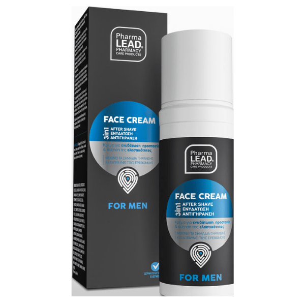 Pharmalead Men 3in1 Face Cream 50ml - Ανδρική Κρέμα Προσώπου Για 24ωρη Ενυδάτωση
