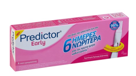 Predictor Early 6 Days 1τμχ - Τεστ Εγκυμοσύνης